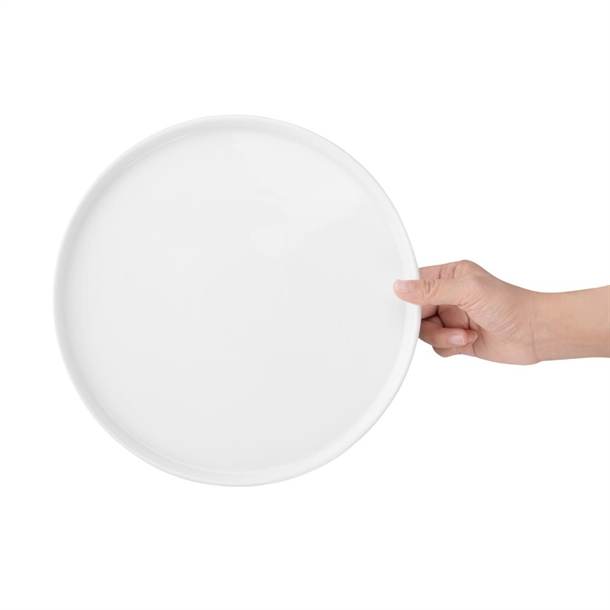 Olympia Whiteware Flat Round Plate 268mm (4 Pack) Olympia Whiteware Flat Round Plate 268mm (4 Pack)