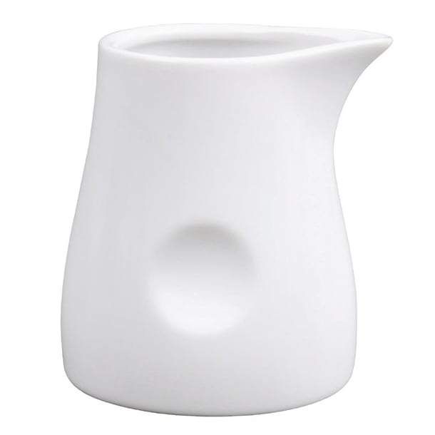 Olympia Whiteware Dimpled Milk Jugs 70ml (6 Pack)