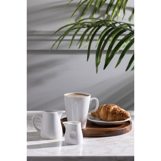 Olympia Whiteware Dimpled Milk Jugs 70ml (6 Pack)