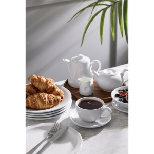 Olympia Whiteware Dimpled Milk Jugs 70ml (6 Pack)