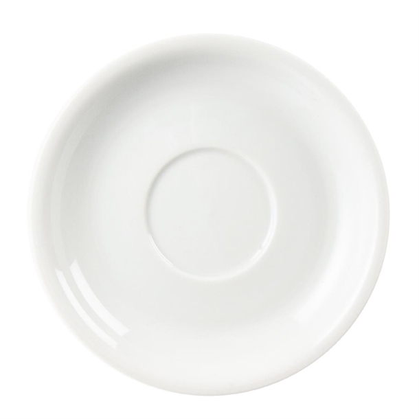 Olympia Whiteware Cappuccino Saucers 160mm (12 Pack) Olympia Whiteware Cappuccino Saucers 160mm (12 Pack)