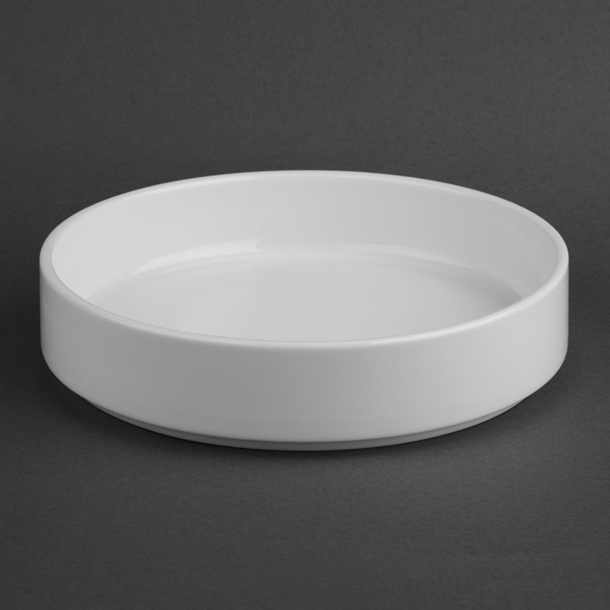 Olympia Whiteware Flat Walled Bowl - 215mm (4 Pack) Olympia Whiteware Flat Walled Bowl - 215mm (4 Pack)