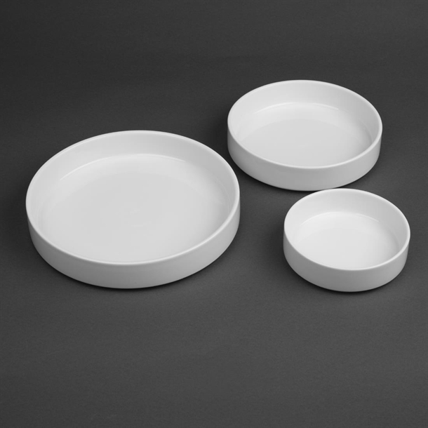 Olympia Whiteware Flat Walled Bowl - 215mm (4 Pack) Olympia Whiteware Flat Walled Bowl - 215mm (4 Pack)