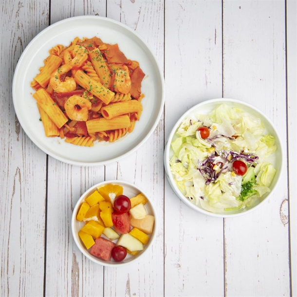 Olympia Whiteware Flat Walled Bowl - 215mm (4 Pack) Olympia Whiteware Flat Walled Bowl - 215mm (4 Pack)