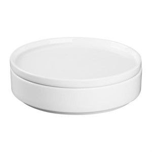 Olympia Whiteware Flat Walled Bowl - 215mm (4 Pack)