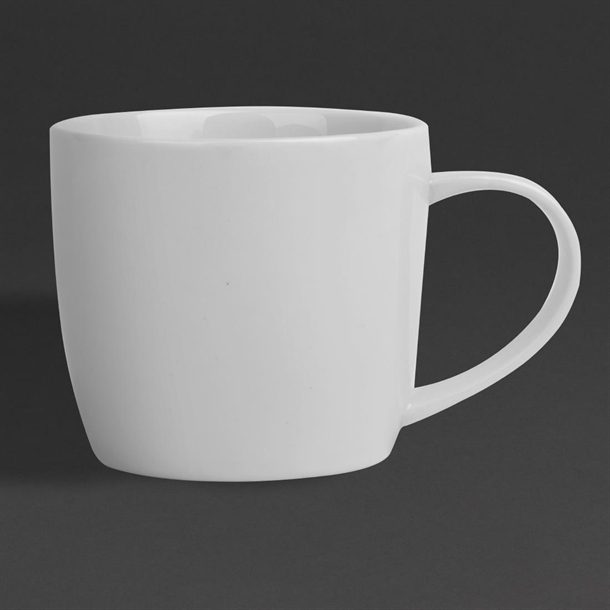 Olympia Whiteware Low Mugs 220ml (12 Pack) Olympia Whiteware Low Mugs 220ml (12 Pack)