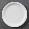 Olympia Whiteware Narrow Rimmed Plates 230mm (12 Pack)