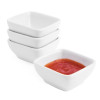 Olympia Whiteware Miniature Rounded Square Dishes 60mm (12 Pack) Olympia Whiteware Miniature Rounded Square Dishes 60mm (12 Pack)