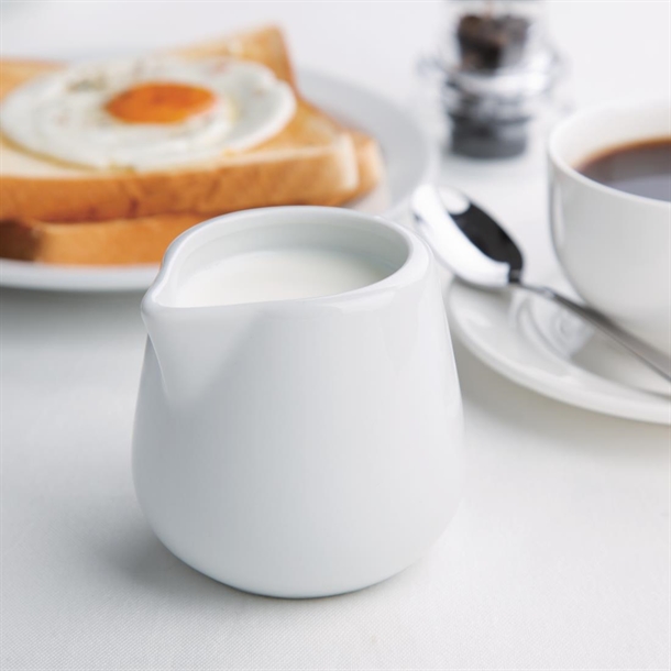 Olympia Whiteware Cream & Milk Jugs 230ml (12 Pack)