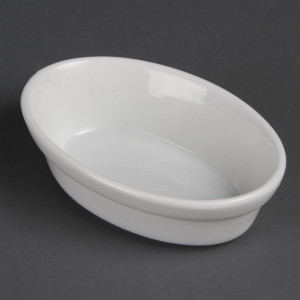 Olympia Whiteware Oval Pie Dishes 145 x 104mm (Pack of 6)