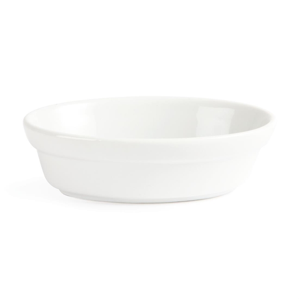 Olympia Whiteware Oval Pie Dishes 145 x 104mm (Pack of 6) Olympia Whiteware Oval Pie Dishes 145 x 104mm (Pack of 6)