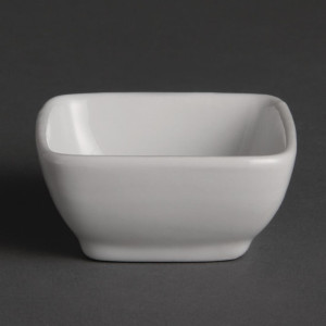 Olympia Whiteware Miniature Rounded Square Dishes 60mm (12 Pack)