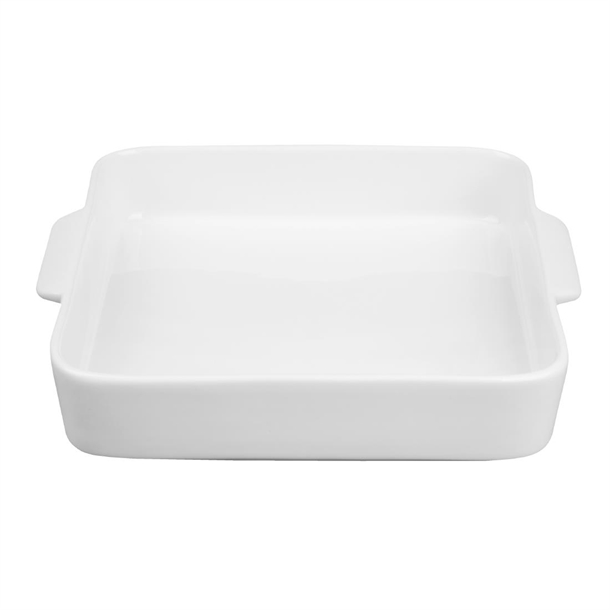 Olympia Whiteware Square Eared Roaster 200x180x40mm (3 Pack) Olympia Whiteware Square Eared Roaster 200x180x40mm (3 Pack)