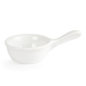 Olympia Whiteware Miniature Pan Shaped Bowls 35ml 1.2oz (12 Pack)