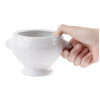 Olympia Whiteware Lion Head Soup Bowls 475ml/16.5oz (6 Pack)