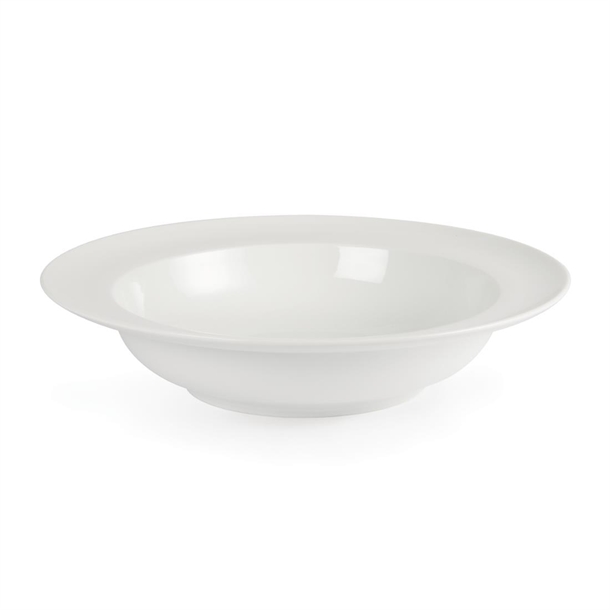 Olympia Whiteware Wide Rim Bowls 228mm (4 Pack) Olympia Whiteware Wide Rim Bowls 228mm (4 Pack)