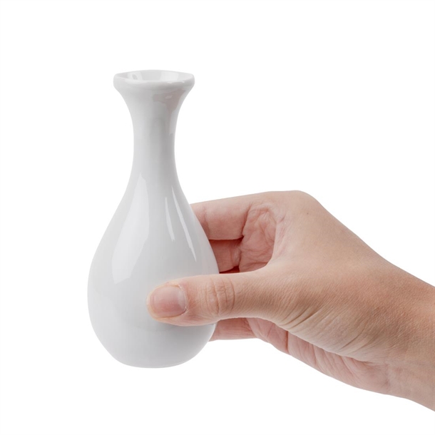 Olympia Whiteware Bud Vases - 125mm (12 Pack) Olympia Whiteware Bud Vases - 125mm (12 Pack)