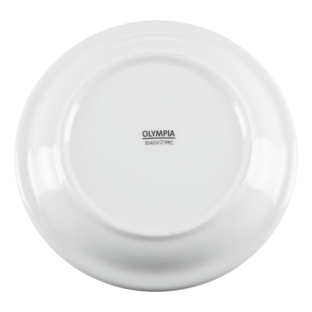 Olympia Whiteware Narrow Rimmed Plates 150mm (12 Pack)