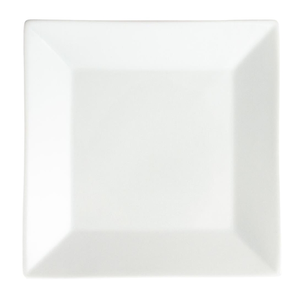 Olympia Whiteware Square Plates Wide Rim 250mm (6 Pack) Olympia Whiteware Square Plates Wide Rim 250mm (6 Pack)