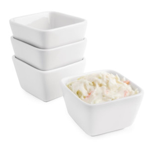 Olympia Whiteware Tall Square Mini Dishes 75mm (12 Pack) Olympia Whiteware Tall Square Mini Dishes 75mm (12 Pack)