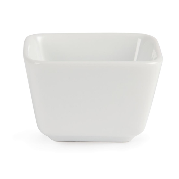 Olympia Whiteware Tall Square Mini Dishes 75mm (12 Pack) Olympia Whiteware Tall Square Mini Dishes 75mm (12 Pack)