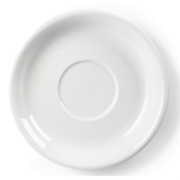 Olympia Whiteware Cappuccino Saucers 180mm Box 12 Olympia Whiteware Cappuccino Saucers 180mm Box 12