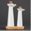 Olympia Whiteware Vinegar and Oil Bottle Set