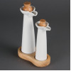 Olympia Whiteware Vinegar and Oil Bottle Set