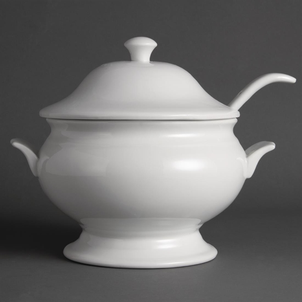 Olympia Soup Tureen and Ladle 2.5Ltr Olympia Soup Tureen and Ladle 2.5Ltr