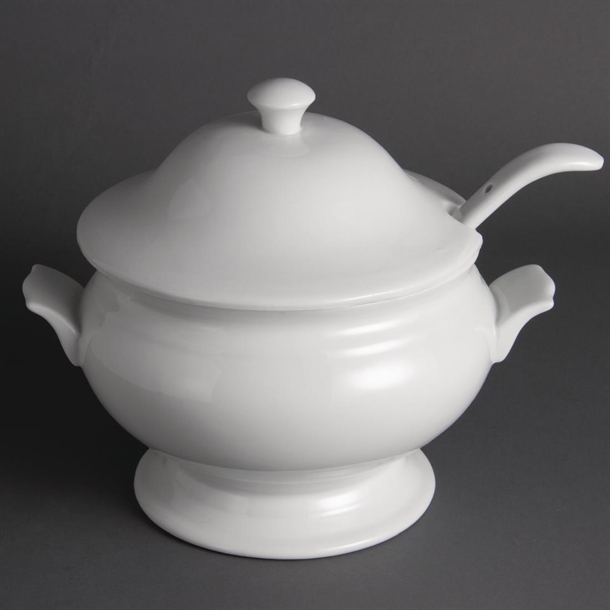 Olympia Soup Tureen and Ladle 2.5Ltr Olympia Soup Tureen and Ladle 2.5Ltr