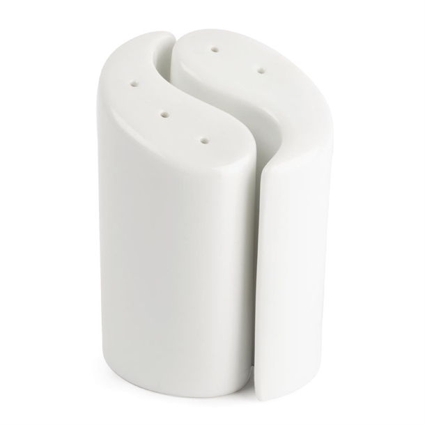 Olympia Whiteware Yin Yang Salt and Pepper Sets 95mm (12 Pack)