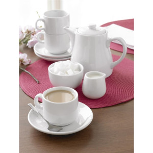 Olympia Whiteware Cappuccino Saucers (12 Pack) Olympia Whiteware Cappuccino Saucers (12 Pack)