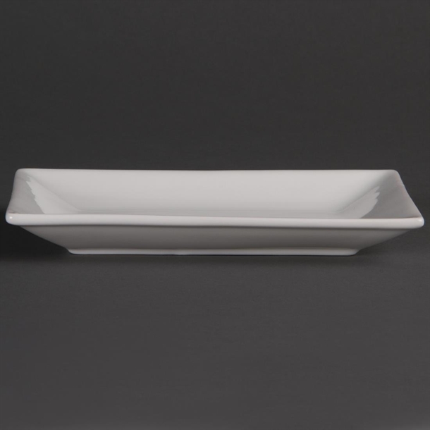 Olympia Whiteware Serving Rectangular Platters 200x 130mm (6 Pack) Olympia Whiteware Serving Rectangular Platters 200x 130mm (6 Pack)