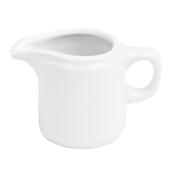 Olympia Whiteware Handled Jugs 130ml (12 Pack)