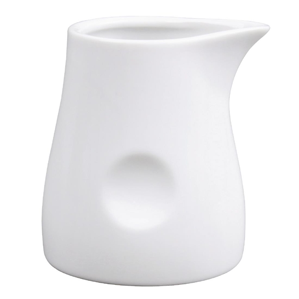 Olympia Whiteware Dimpled Milk Jugs 170ml (6 Pack) Olympia Whiteware Dimpled Milk Jugs 170ml (6 Pack)