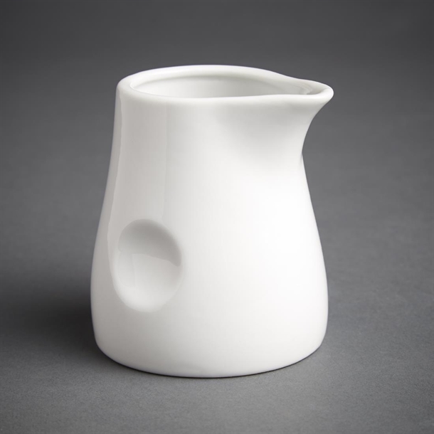 Olympia Whiteware Dimpled Milk Jugs 170ml (6 Pack) Olympia Whiteware Dimpled Milk Jugs 170ml (6 Pack)