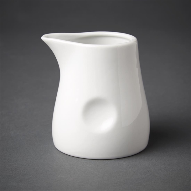Olympia Whiteware Dimpled Milk Jugs 170ml (6 Pack) Olympia Whiteware Dimpled Milk Jugs 170ml (6 Pack)