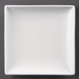 Olympia Whiteware Square Plates 240mm (12 Pack)