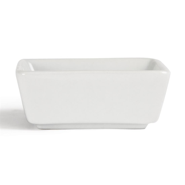 Olympia Whiteware Miniature Square Dishes 85mm (12 Pack) Olympia Whiteware Miniature Square Dishes 85mm (12 Pack)