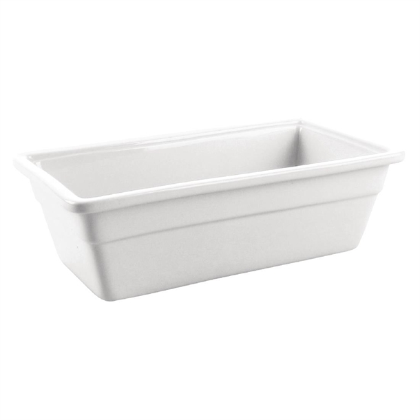 Olympia Whiteware 1/3 Gastronorm Dish 100mm Olympia Whiteware 1/3 Gastronorm Dish 100mm
