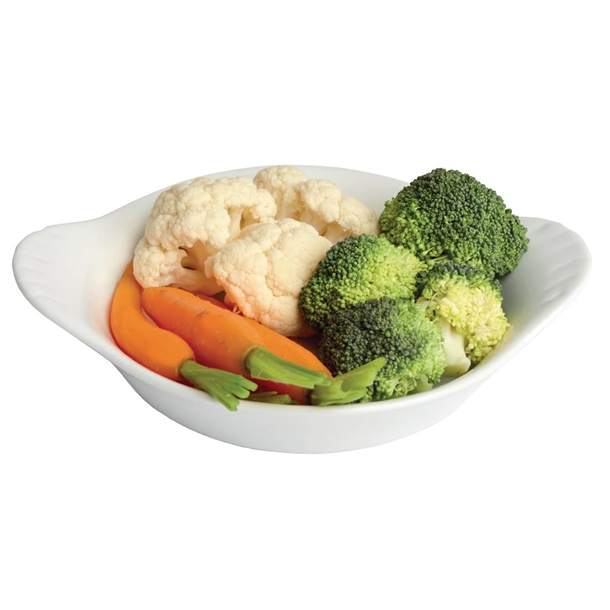 Olympia Whiteware Round Eared Dishes 192 x 151mm (6 Pack) Olympia Whiteware Round Eared Dishes 192 x 151mm (6 Pack)
