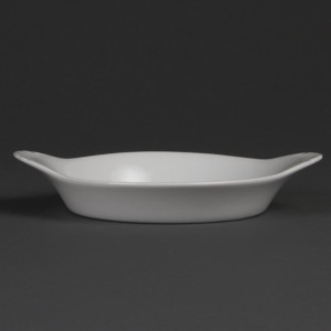 Olympia Whiteware Round Eared Dishes 192 x 151mm (6 Pack)
