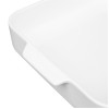 Olympia Whiteware Square Eared Roaster 260x225x50mm (2 Pack)