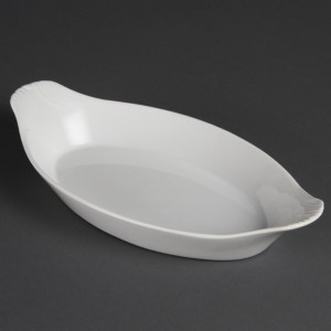 Olympia Whiteware Oval Eared Dishes 289mm (6 Pack)