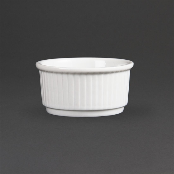 Olympia Whiteware Stacking Ramekins 85mm (12 Pack)