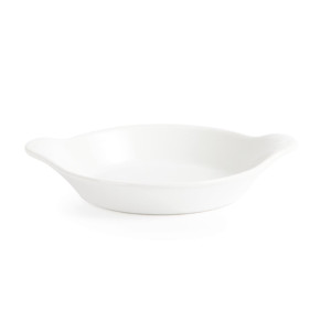 Olympia Whiteware Round Eared Dishes 170 x 140mm (6 Pack)