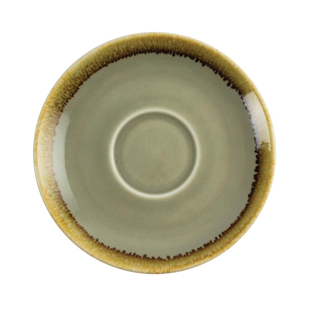 Olympia Kiln Cappuccino Saucer Moss 140mm (6 Pack) Olympia Kiln Cappuccino Saucer Moss 140mm (6 Pack)