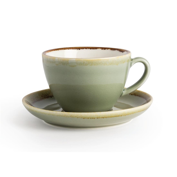 Olympia Kiln Coffee Cups Moss 340ml (6 Pack)