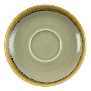 Olympia Kiln Cappuccino Saucer Moss 160mm (6 Pack)