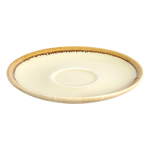 Olympia Kiln Cappuccino Saucer Sandstone 160mm (6 Pack) Olympia Kiln Cappuccino Saucer Sandstone 160mm (6 Pack)